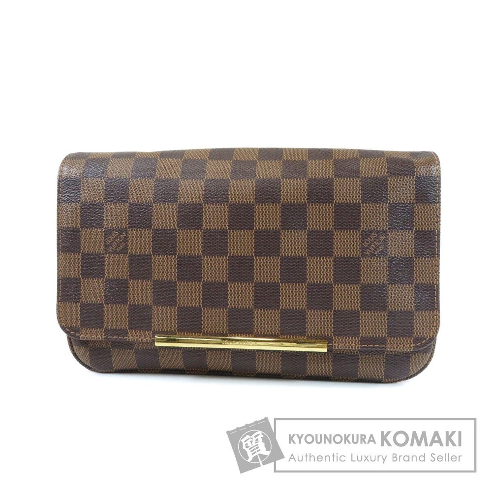 Louis Vuitton Hoxton Damier Canvas Shoulder Bag Brown